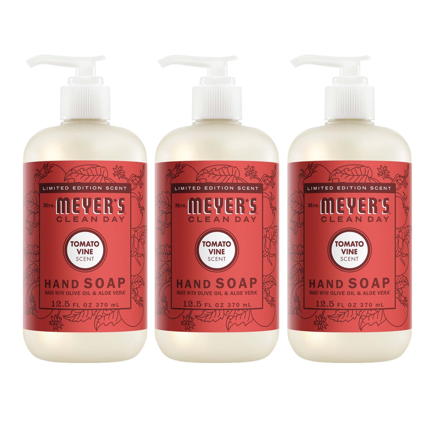 Tomato Vine Hand Care Soap 3-Count Bundle | Mrs. Meyer's Clean Day