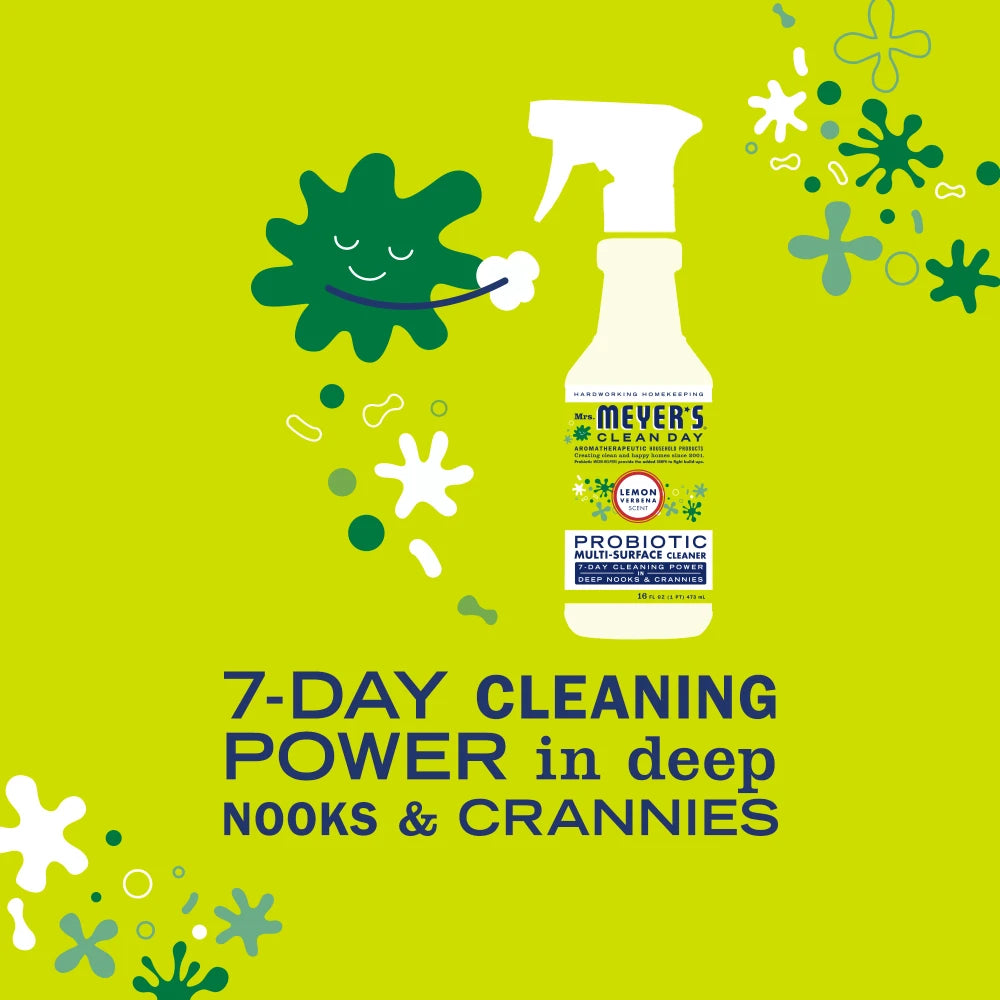 Lemon Verbena Probiotic Multi-Surface Cleaner Home Essential | Mrs. Meyer's Clean Day