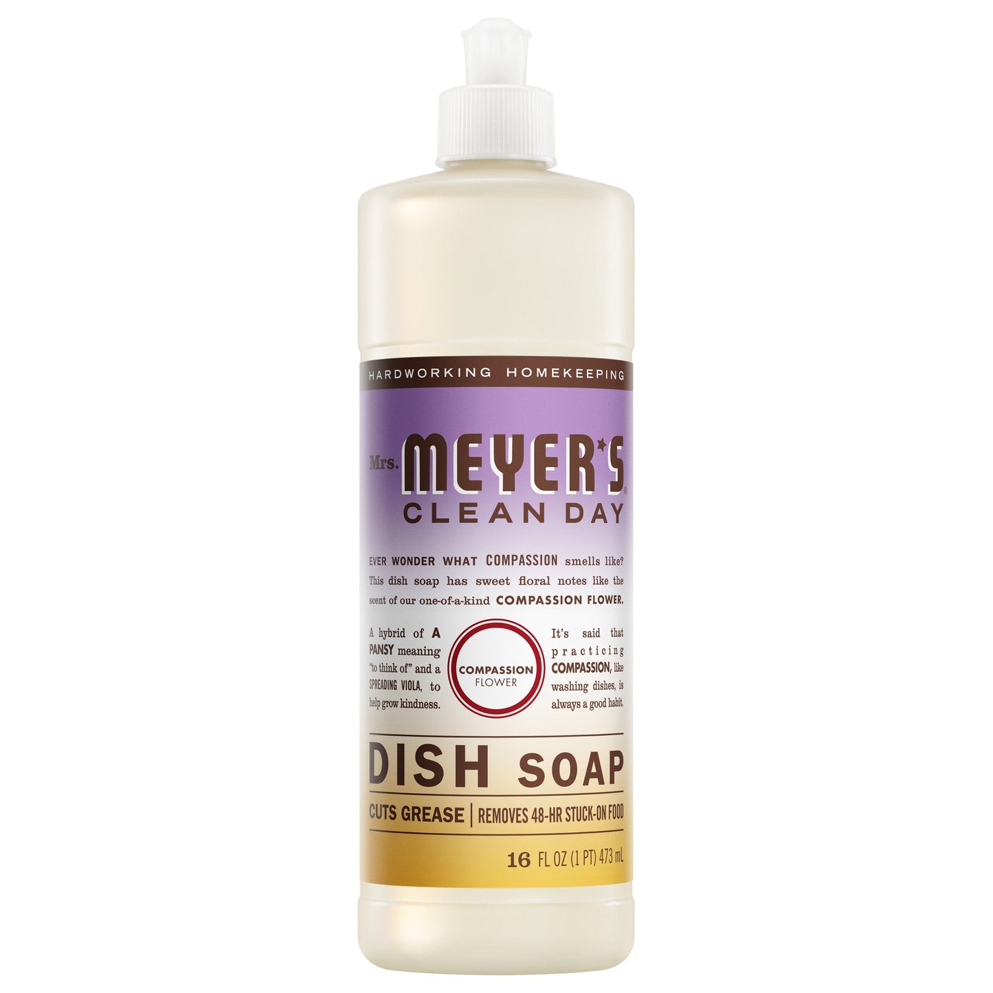 Compassion Flower Dish Soap for Kitchen Cleanup | Mrs. Meyer's Clean Day