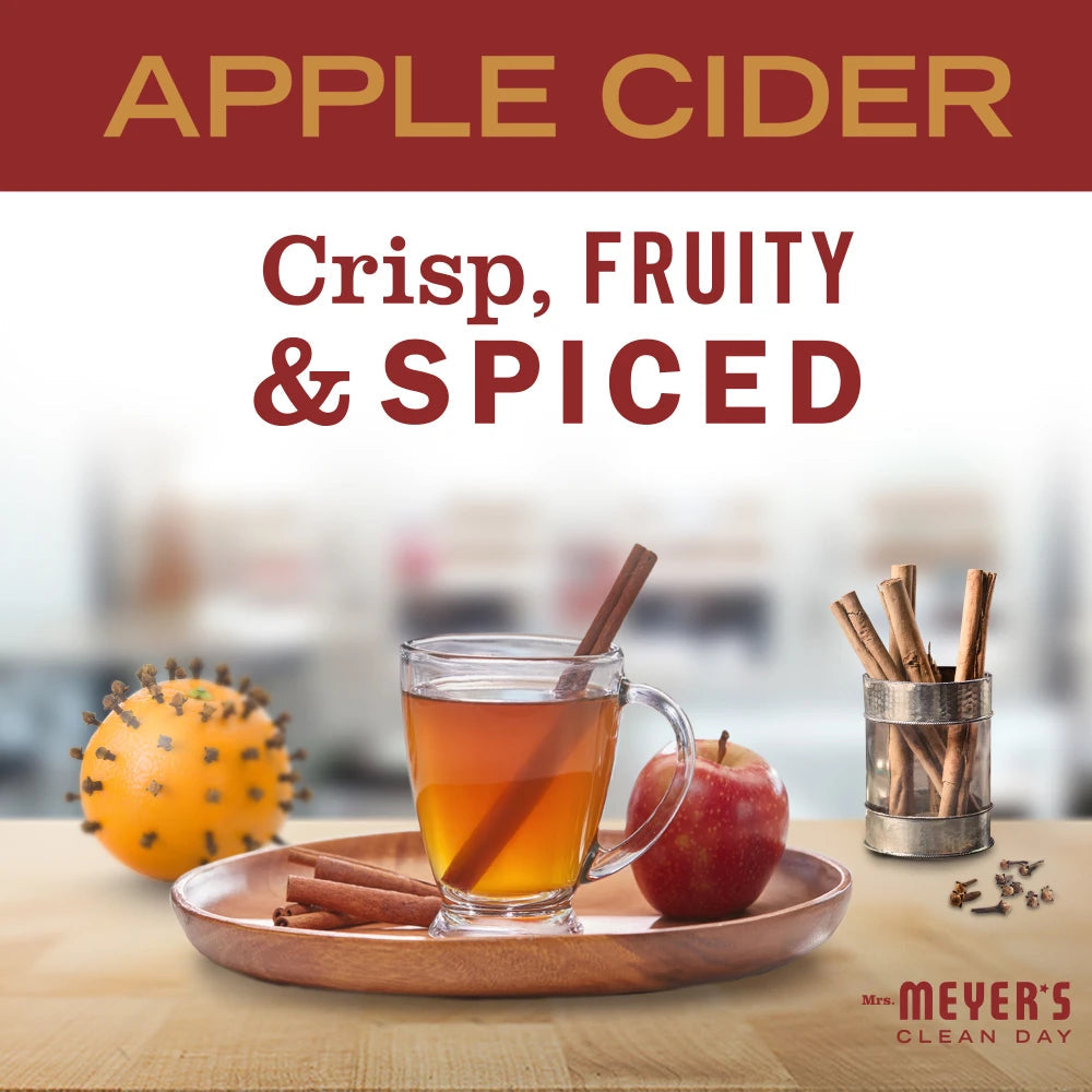 Apple Cider Large Scented Soy Candle | Mrs. Meyer's Clean Day