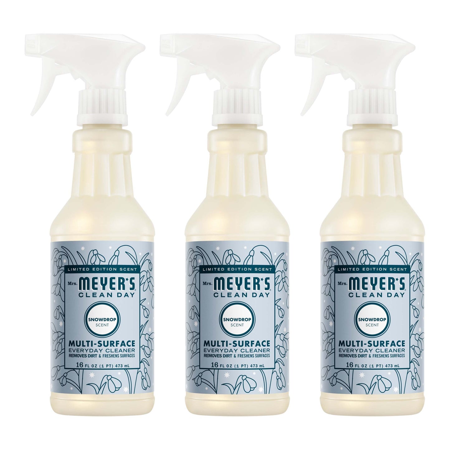 Snowdrop Multi-Surface Cleaning Spray 3-Count Bundle | Mrs. Meyer's Clean Day