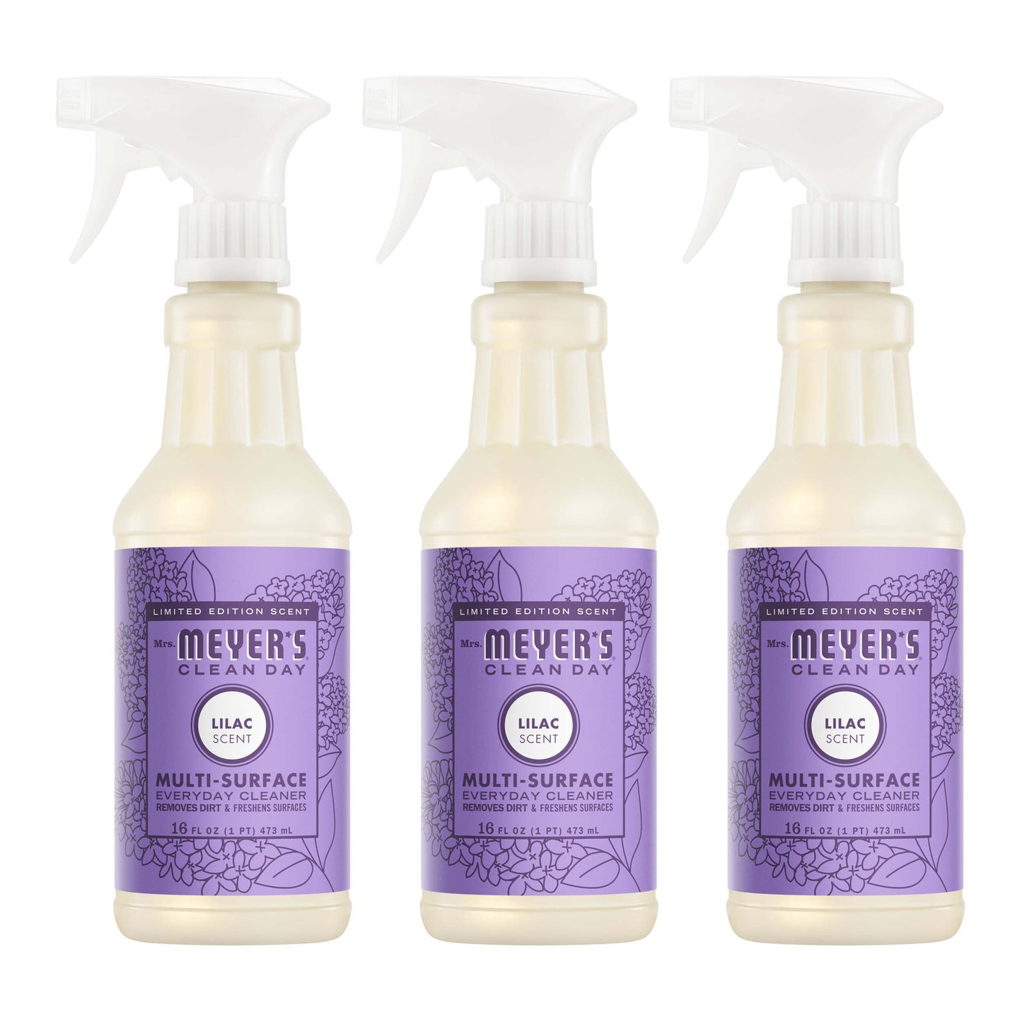 Lilac Multi-Surface Cleaning Spray 3-Count Bundle | Mrs. Meyer's Clean Day