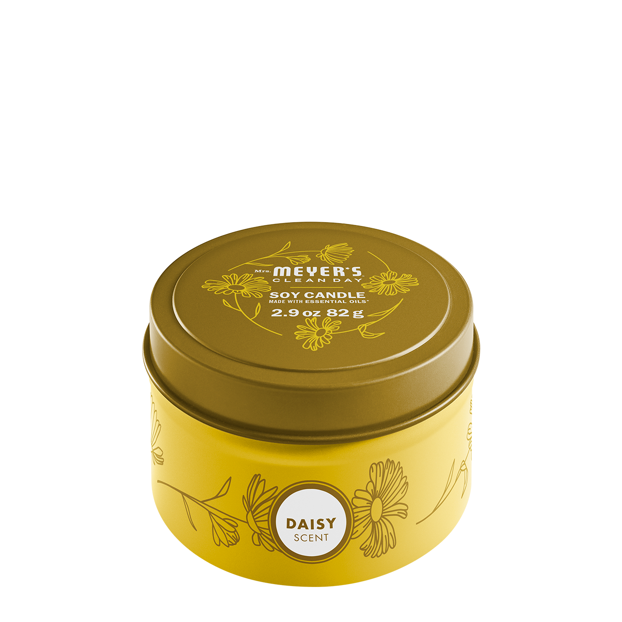 Daisy Small Scented Tin Candle | Mrs. Meyer's Clean Day