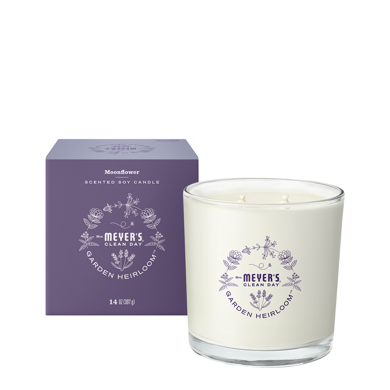 Moonflower Garden Heirloom Candle Home Essential | Mrs. Meyer's Clean Day