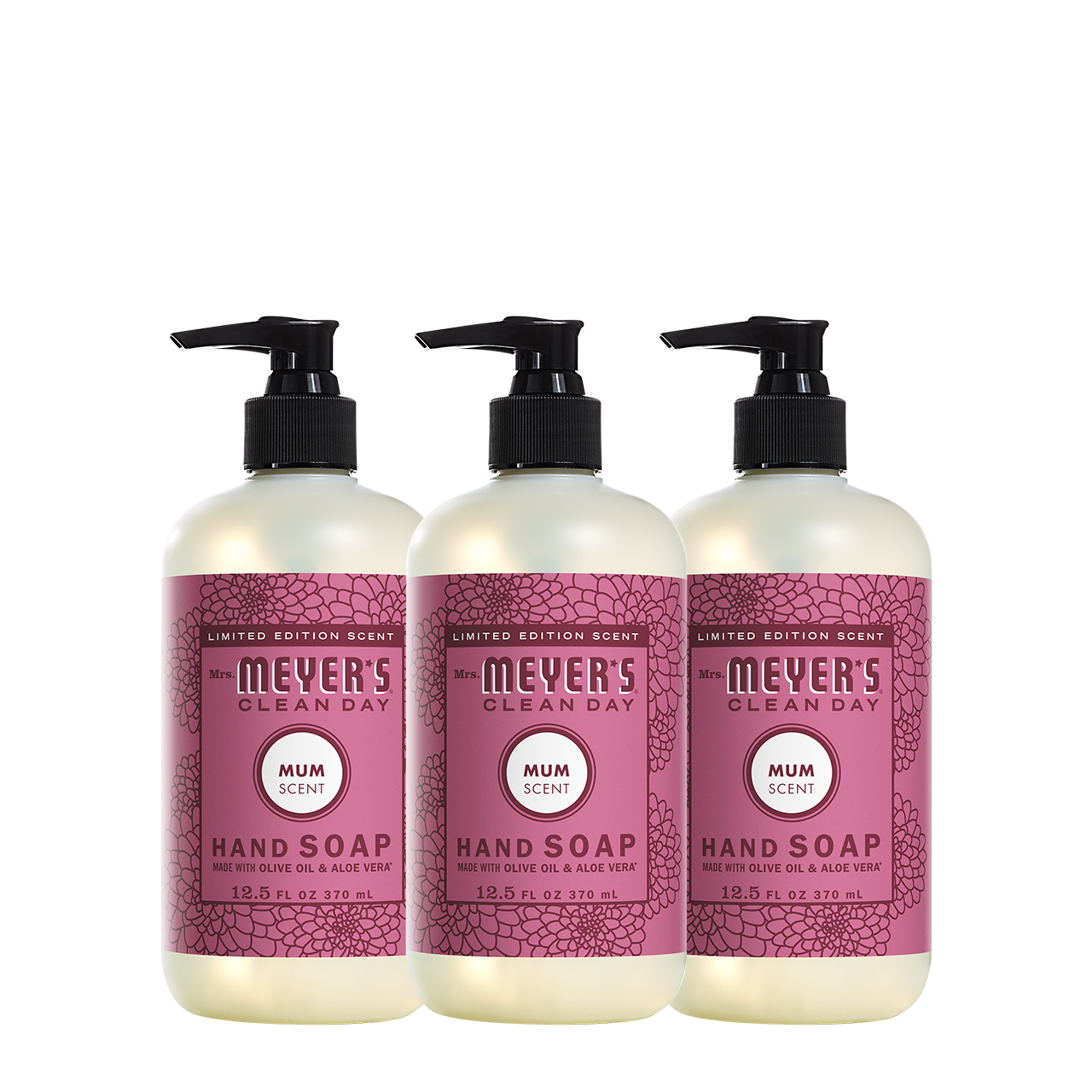 Mum Hand Care Soap 3-Count Bundle | Mrs. Meyer's Clean Day