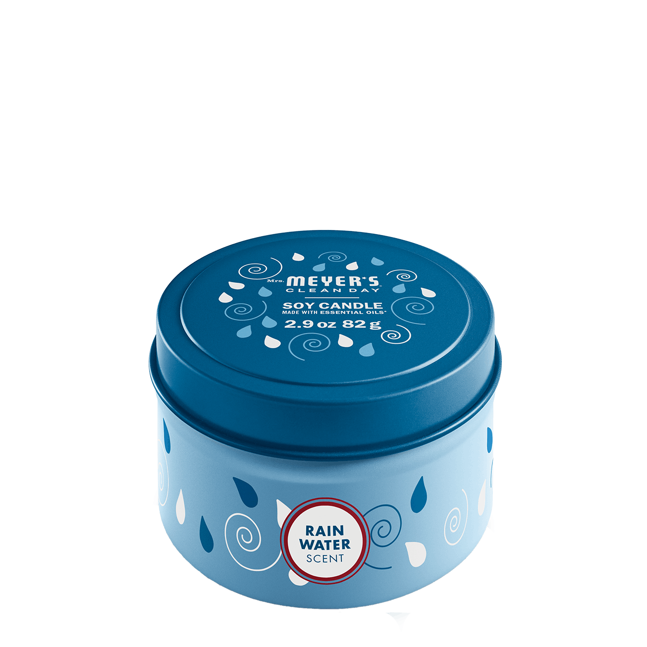 Rain Water Small Scented Tin Candle | Mrs. Meyer's Clean Day