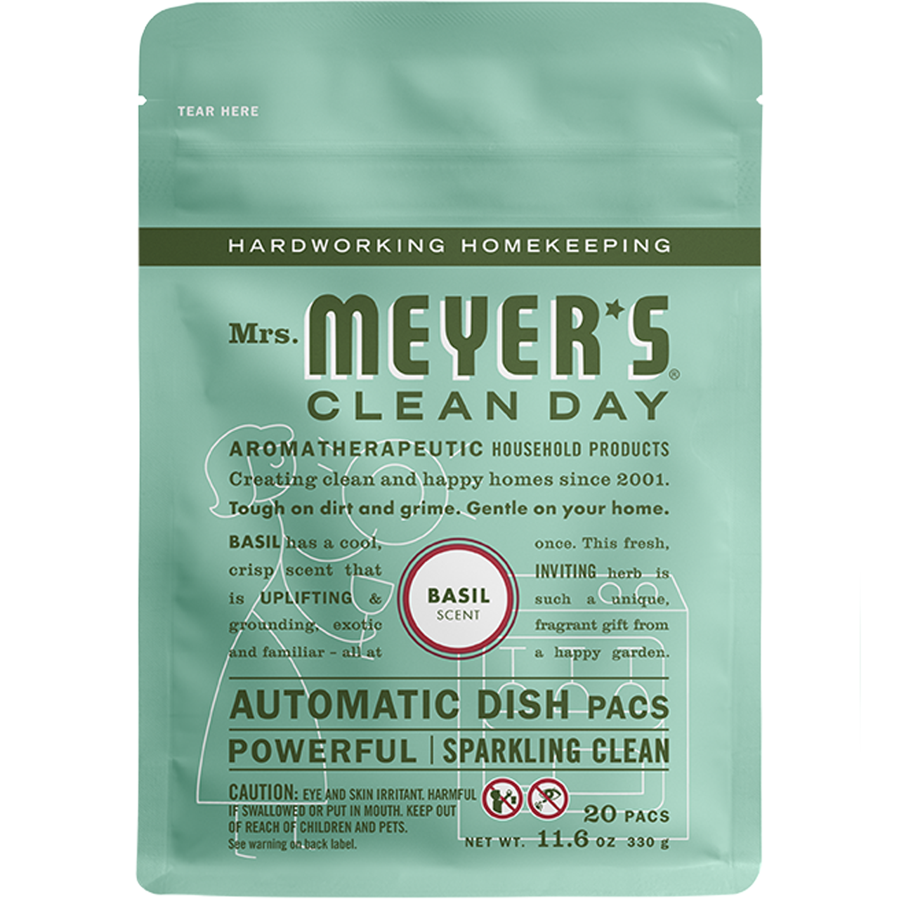 Basil Automatic Dish Packs Home Care | Mrs. Meyer's Clean Day
