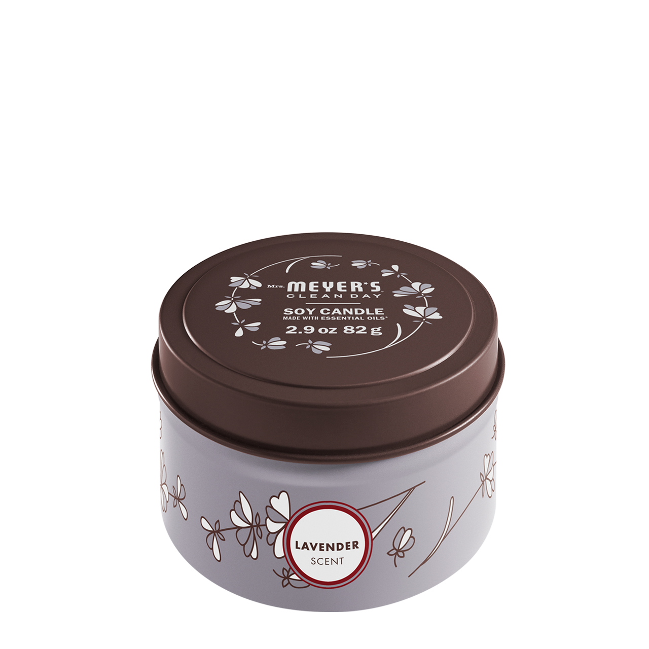 Lavender Small Scented Tin Candle | Mrs. Meyer's Clean Day
