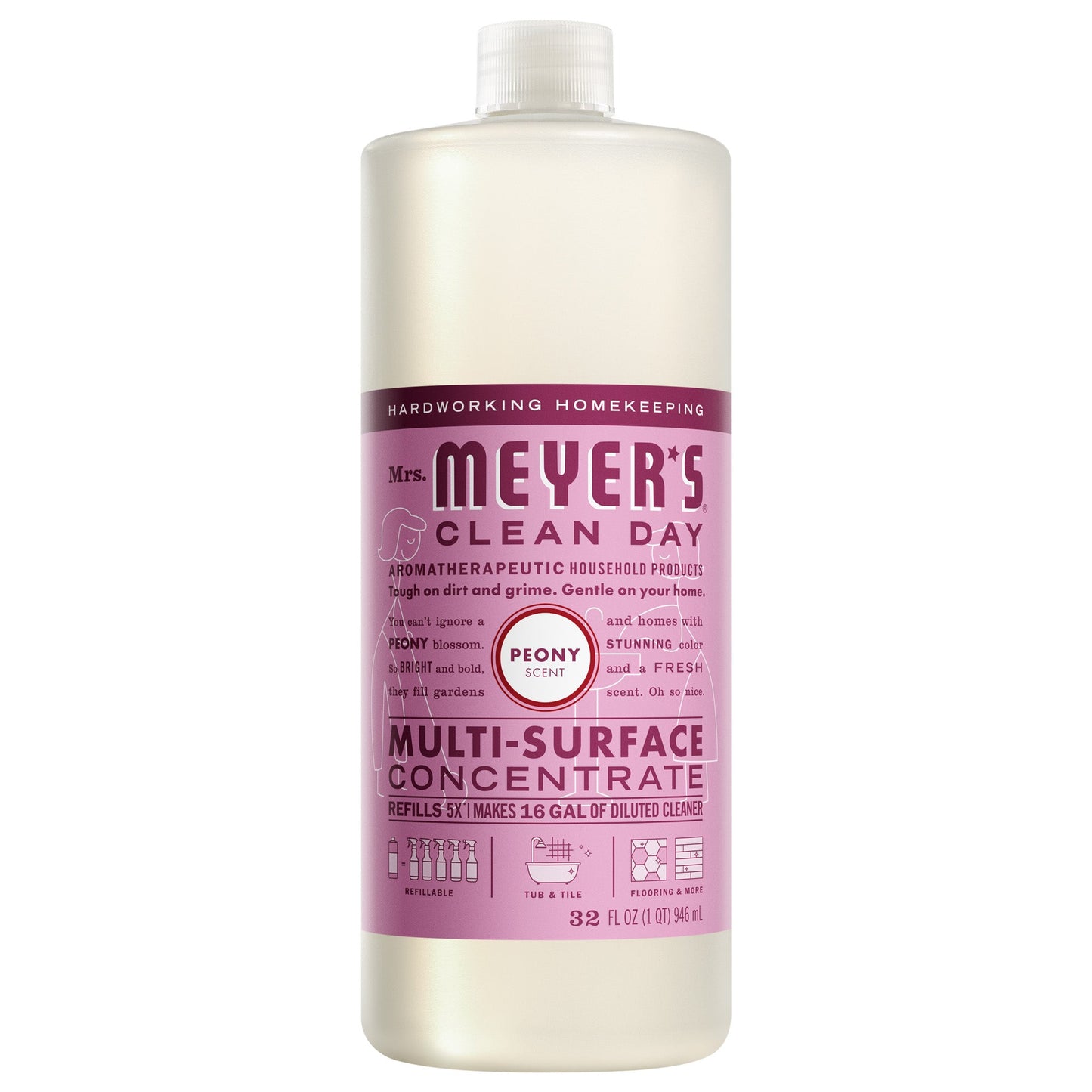 Peony Multi-Surface Concentrate Home Care | Mrs. Meyer's Clean Day