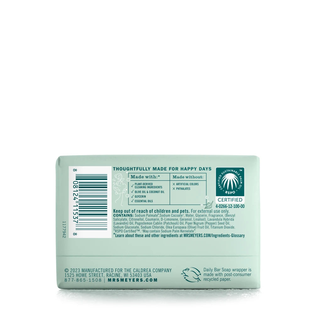 Birchwood Daily Bar Soap Home Essential | Mrs. Meyer's Clean Day