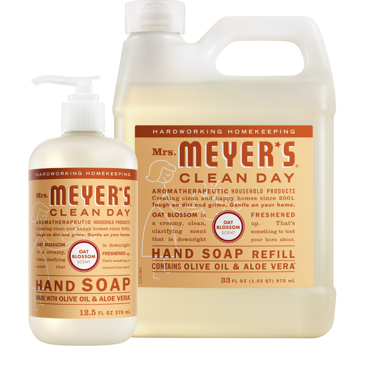 Oat Blossom Hand Care Soap & Refill Set | Mrs. Meyer's Clean Day