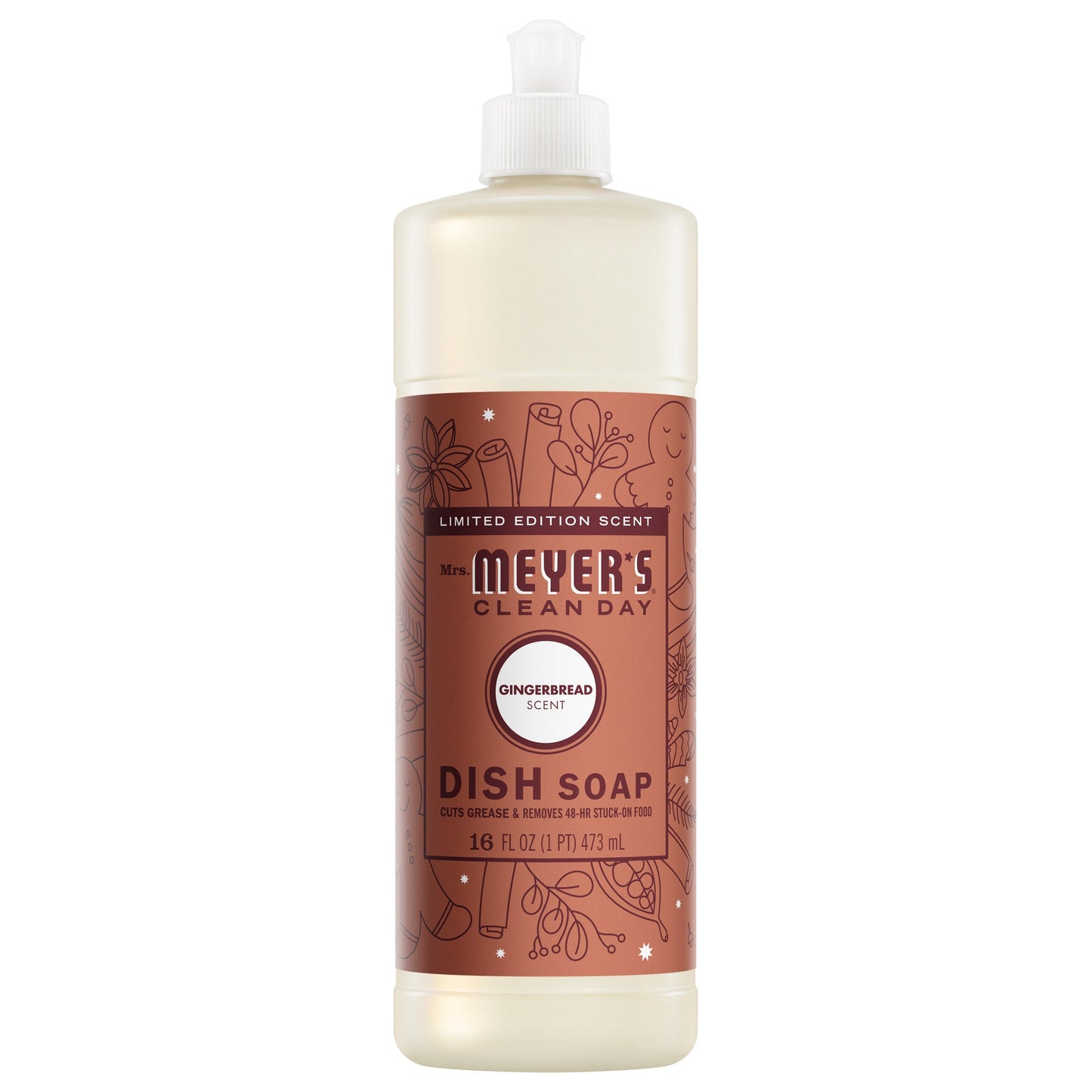 Gingerbread Dish Soap for Kitchen Cleanup | Mrs. Meyer's Clean Day