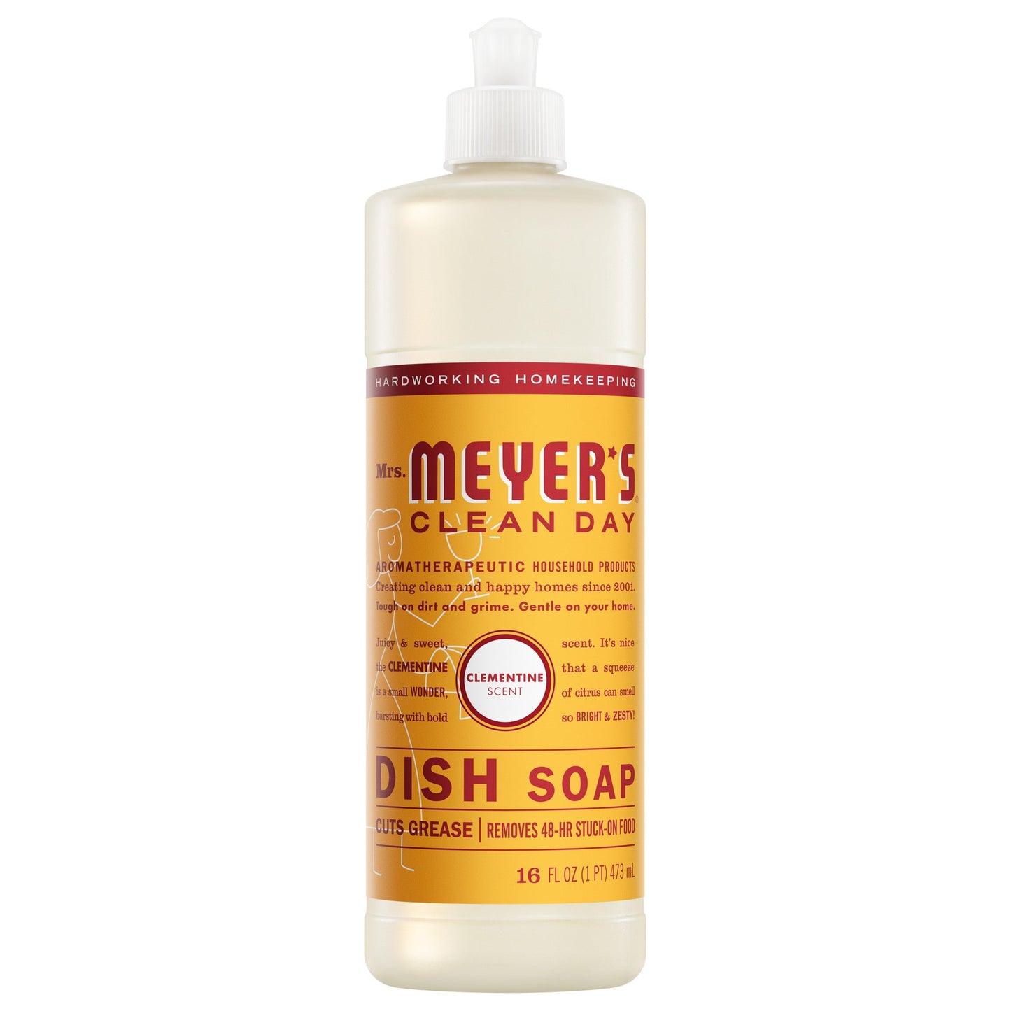 Clementine Dish Soap for Kitchen Cleanup | Mrs. Meyer's Clean Day