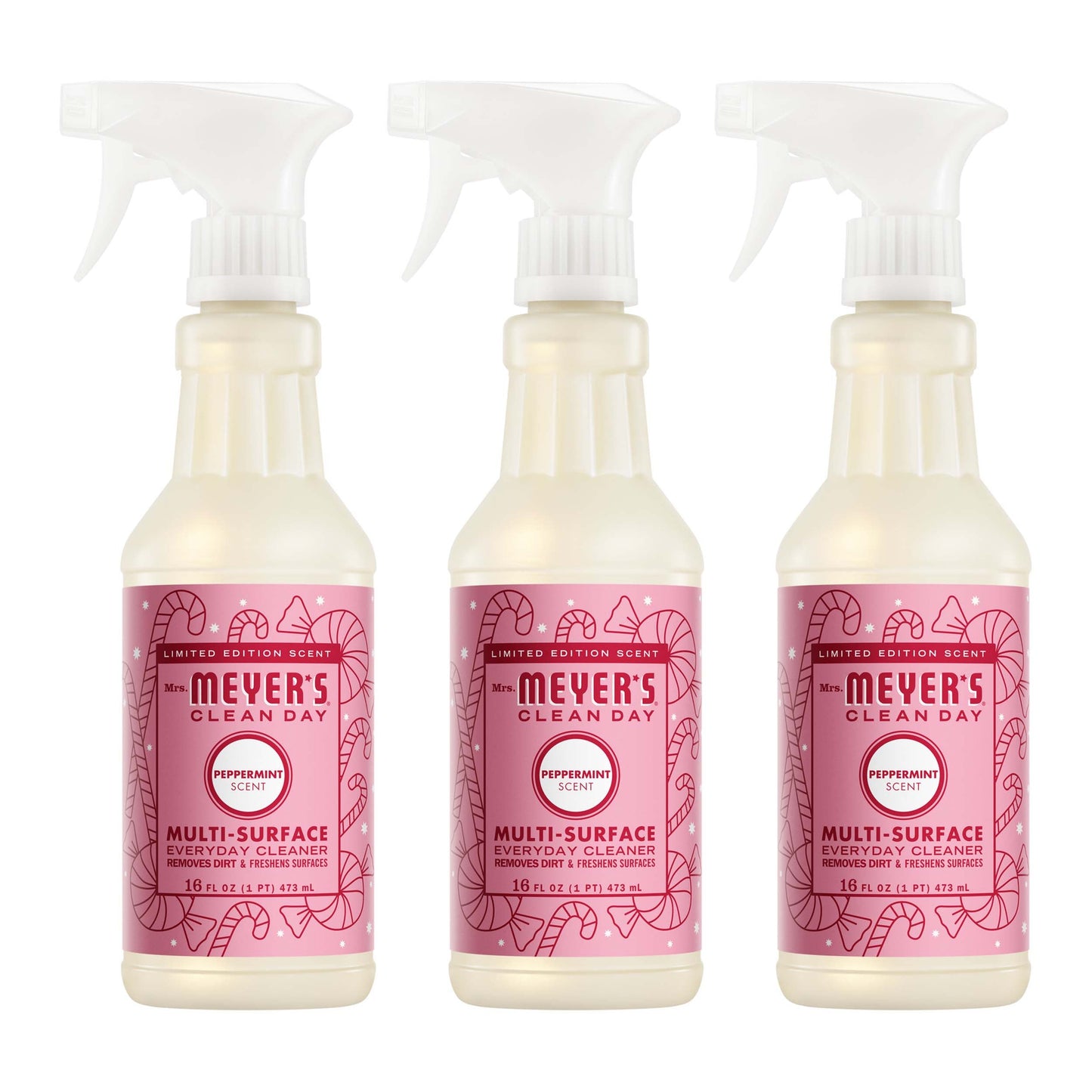Peppermint Multi-Surface Cleaning Spray 3-Count Bundle | Mrs. Meyer's Clean Day
