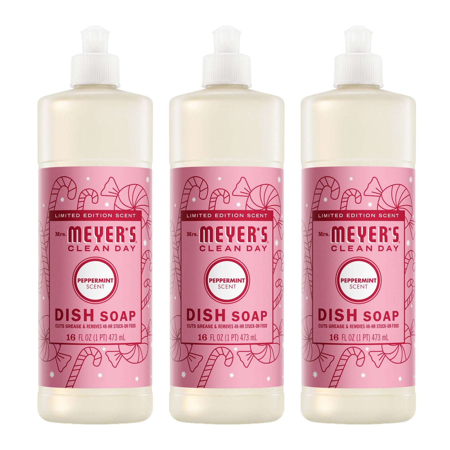 Peppermint Dish Soap Value 3-Count Bundle | Mrs. Meyer's Clean Day