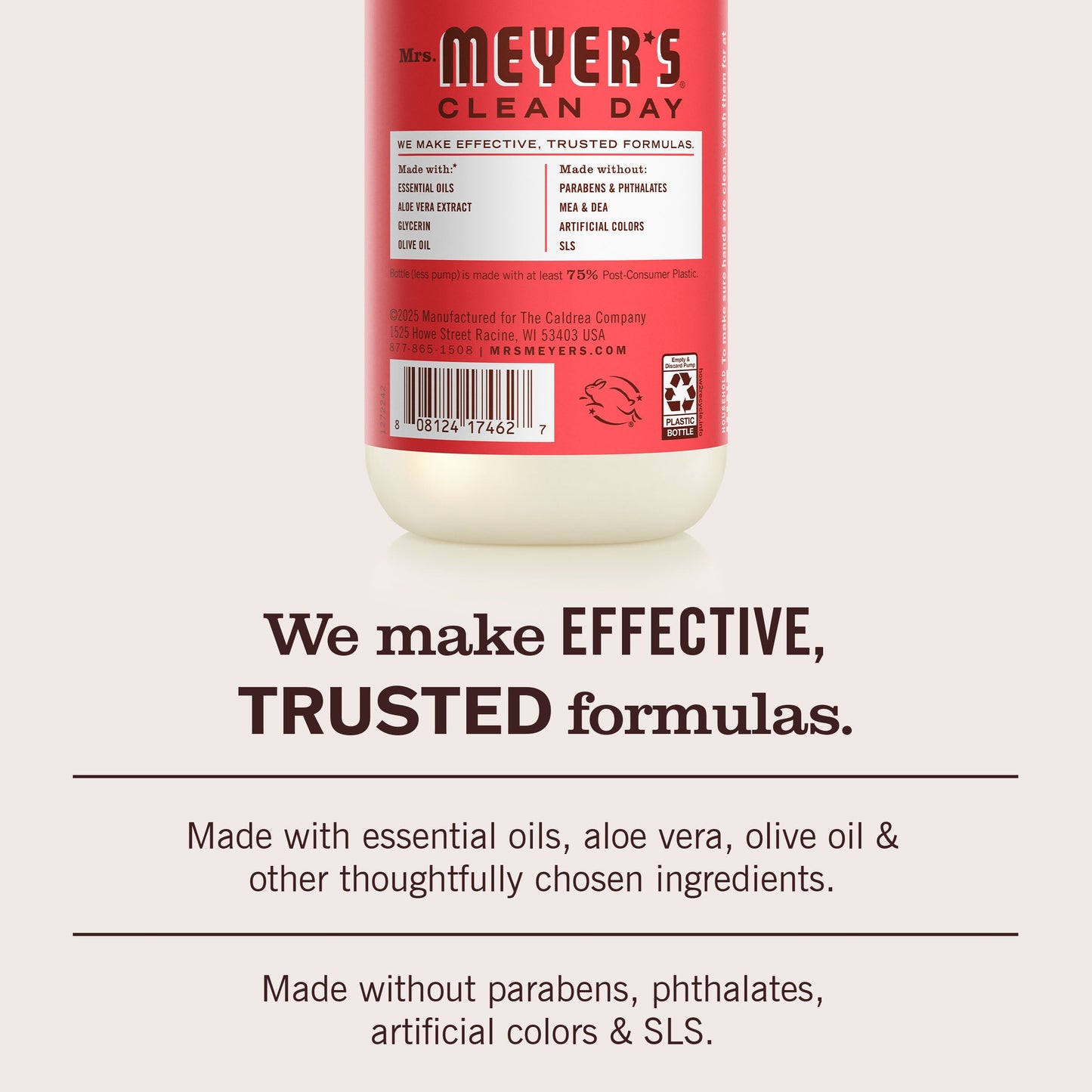 Rhubarb Hand Care Soap | Mrs. Meyer's Clean Day