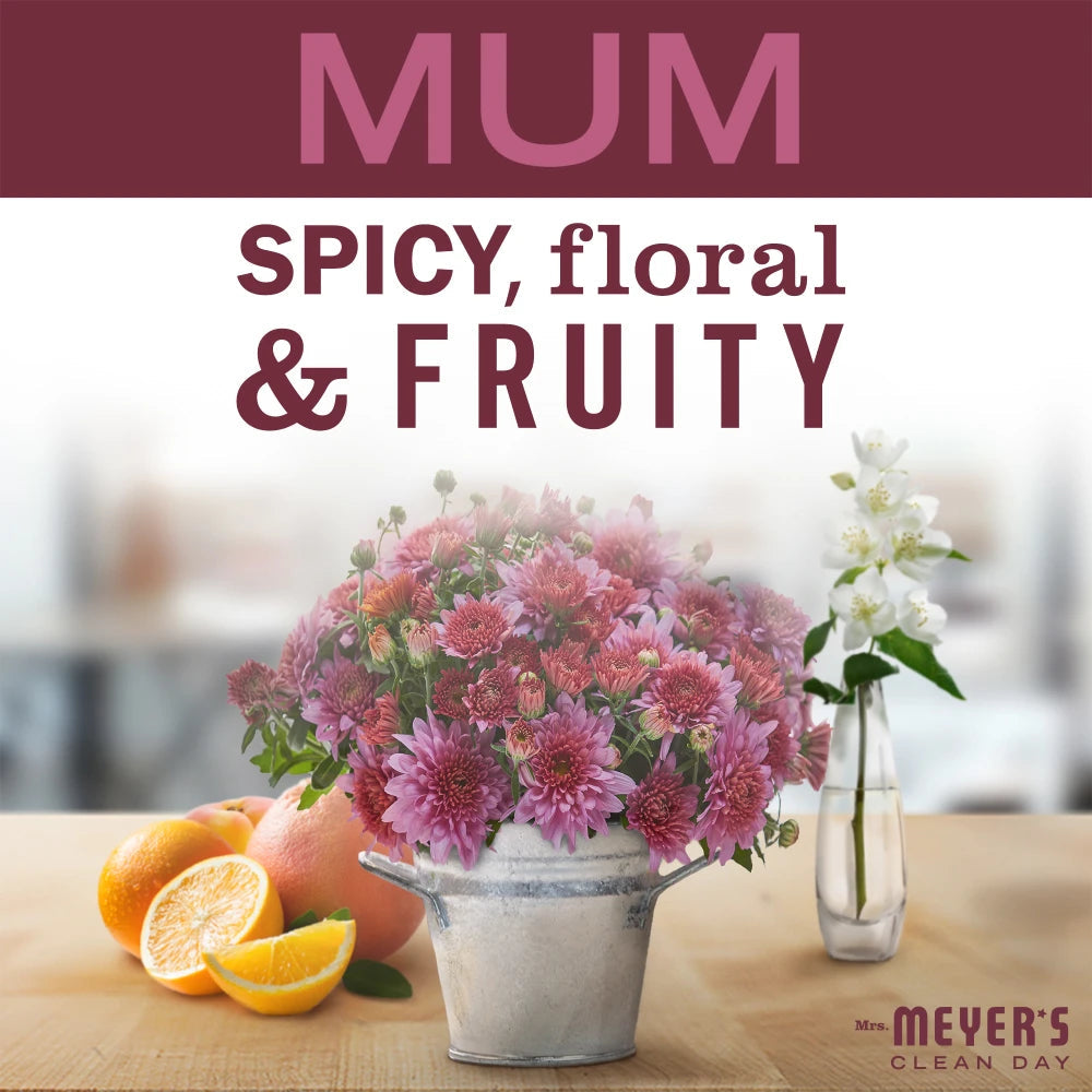 Mum Small Scented Tin Candle | Mrs. Meyer's Clean Day