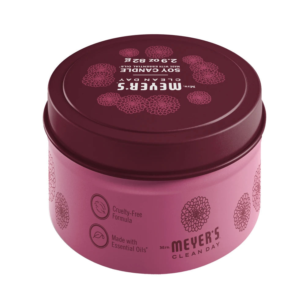 Mum Small Scented Tin Candle | Mrs. Meyer's Clean Day