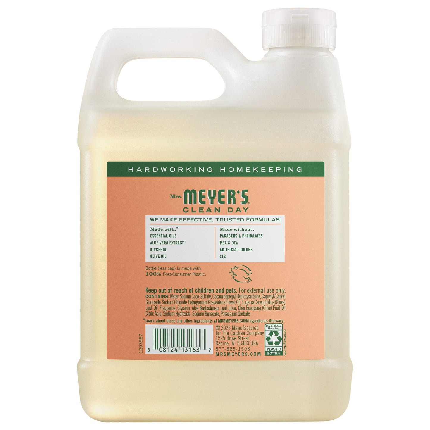 Geranium Hand Care Soap Refill | Mrs. Meyer's Clean Day