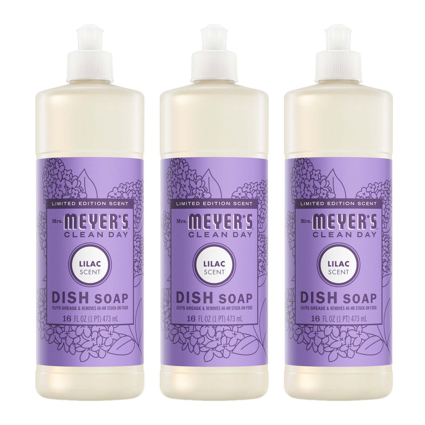 Lilac Dish Soap Value 3-Count Bundle | Mrs. Meyer's Clean Day