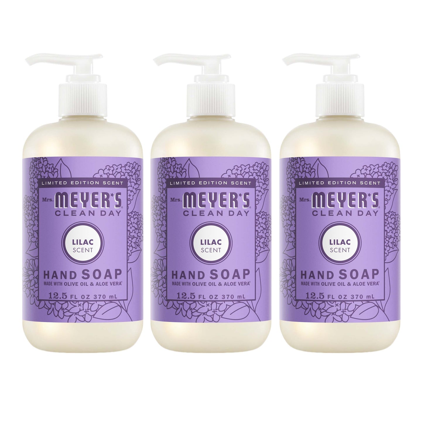 Lilac Hand Care Soap 3-Count Bundle | Mrs. Meyer's Clean Day