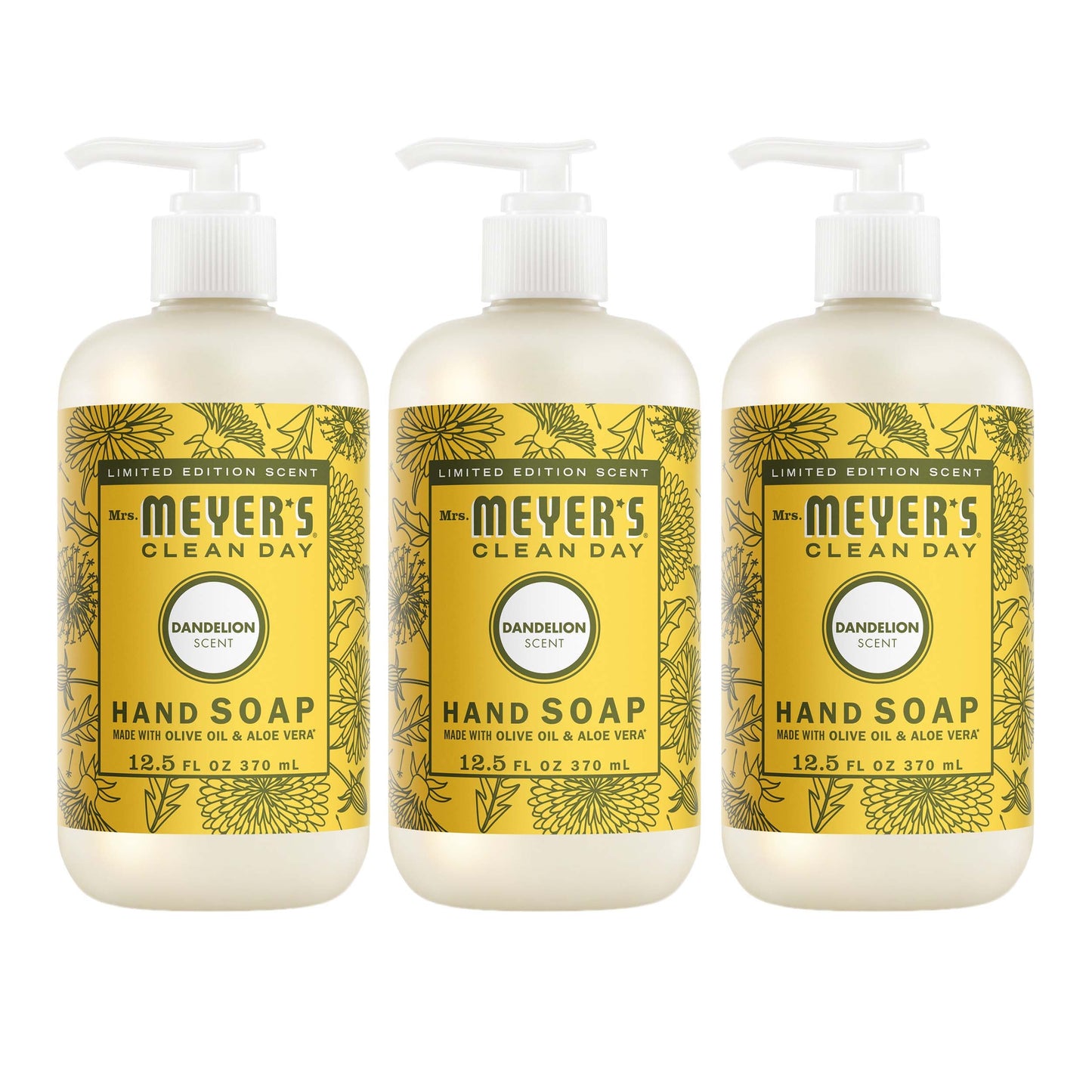 Dandelion Hand Care Soap 3-Count Bundle | Mrs. Meyer's Clean Day