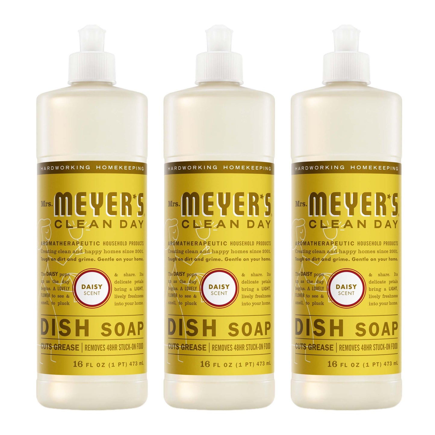 Daisy Dish Soap Value 3-Count Bundle | Mrs. Meyer's Clean Day
