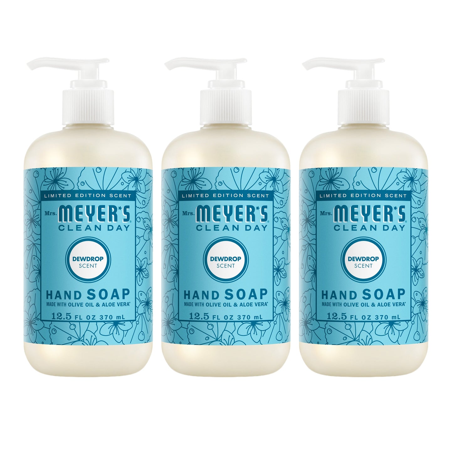 Dewdrop Hand Care Soap 3-Count Bundle | Mrs. Meyer's Clean Day