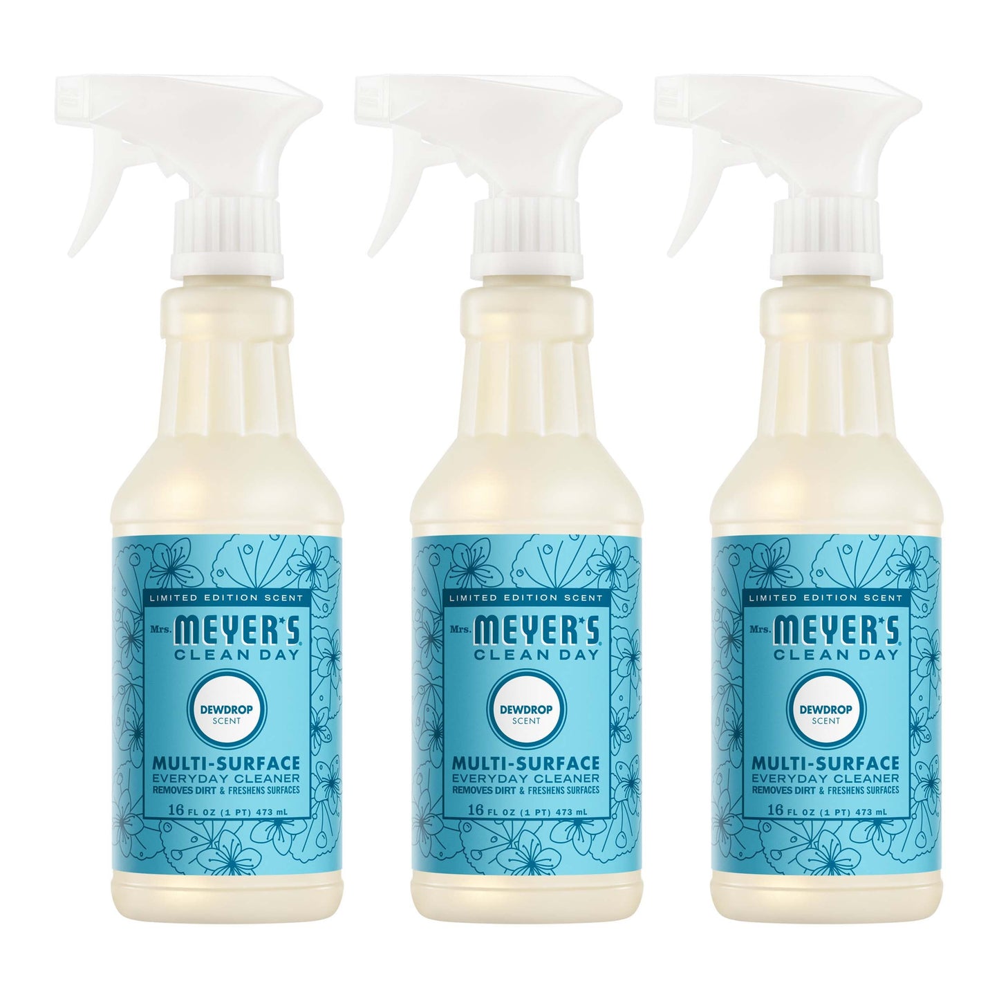 Dewdrop Multi-Surface Cleaning Spray 3-Count Bundle | Mrs. Meyer's Clean Day