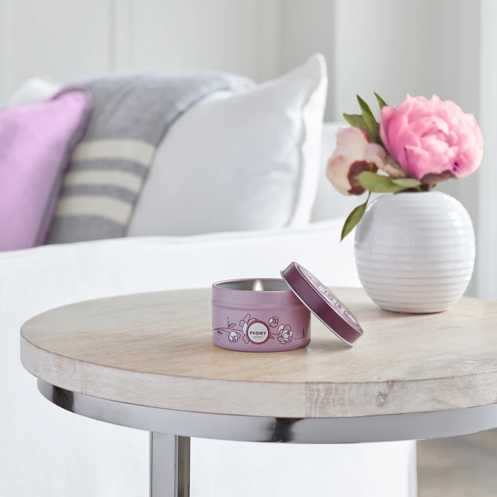Peony Small Scented Tin Candle | Mrs. Meyer's Clean Day