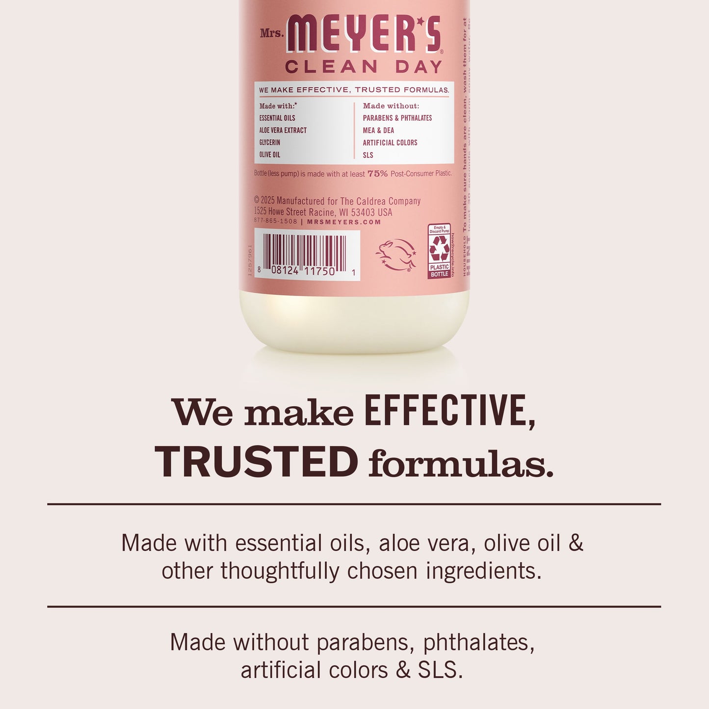 Rose Hand Care Soap | Mrs. Meyer's Clean Day