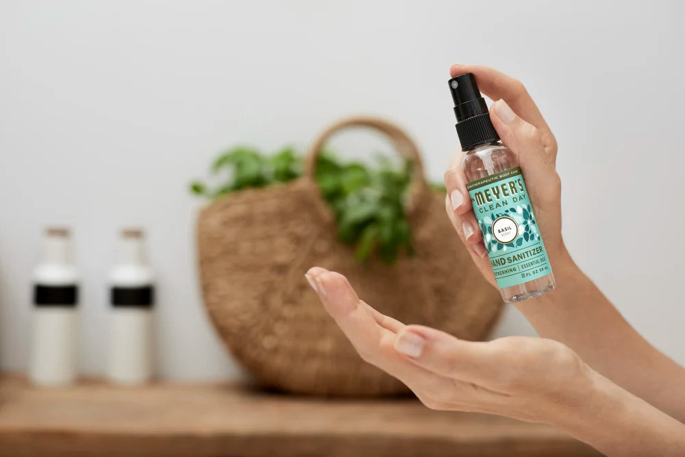 Basil Hand Sanitizer Home Essential | Mrs. Meyer's Clean Day