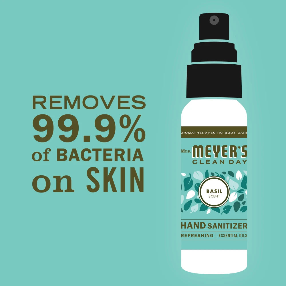 Basil Hand Sanitizer Home Essential | Mrs. Meyer's Clean Day