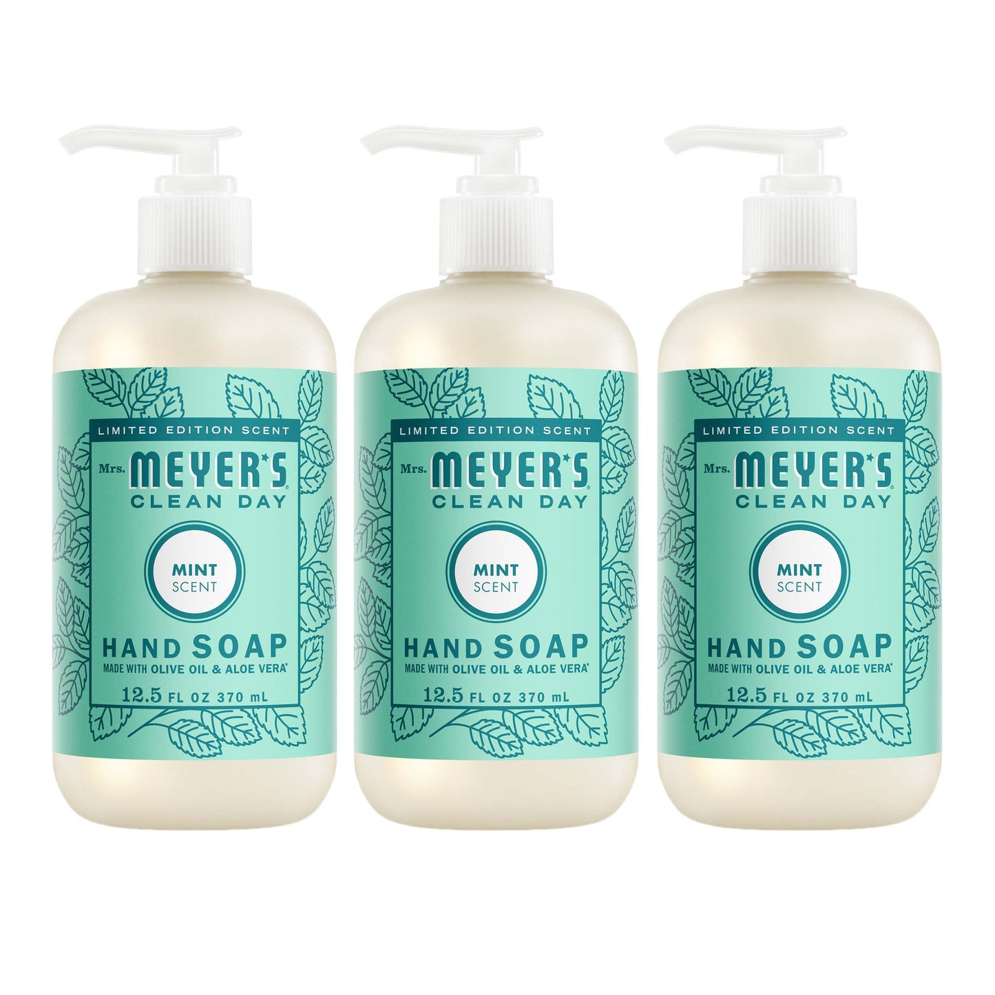 Mint Hand Care Soap 3-Count Bundle | Mrs. Meyer's Clean Day