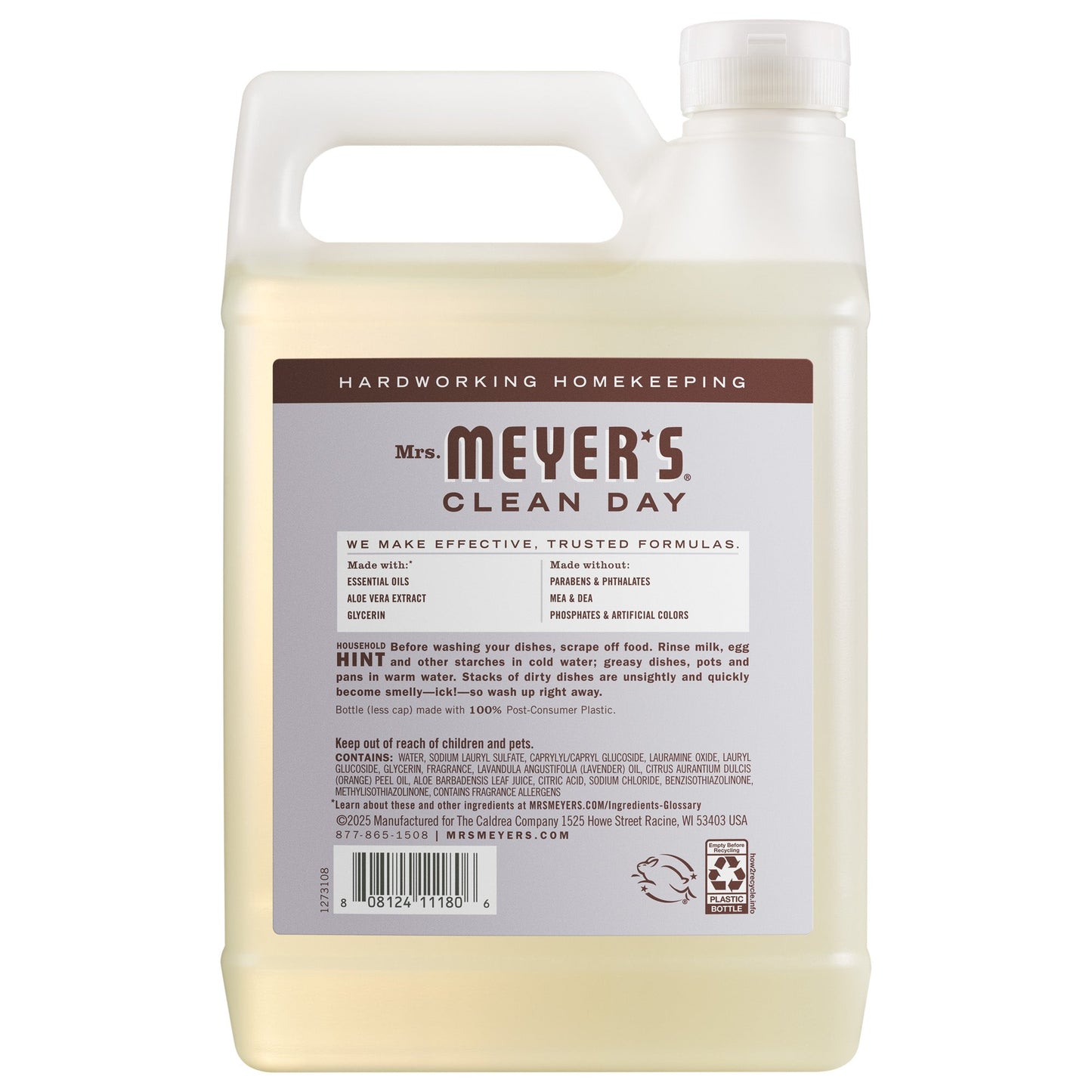 Lavender Dish Soap Refill Bottle | Mrs. Meyer's Clean Day