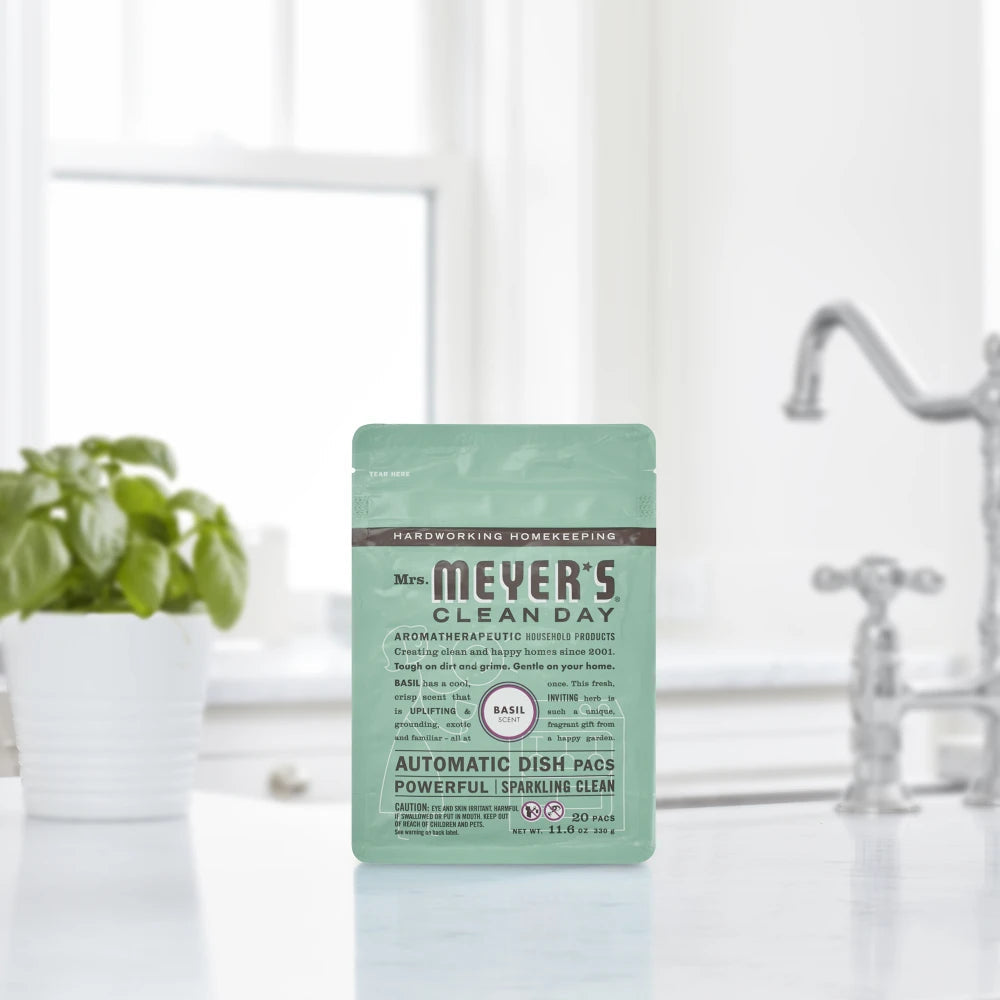 Basil Automatic Dish Packs Home Care | Mrs. Meyer's Clean Day