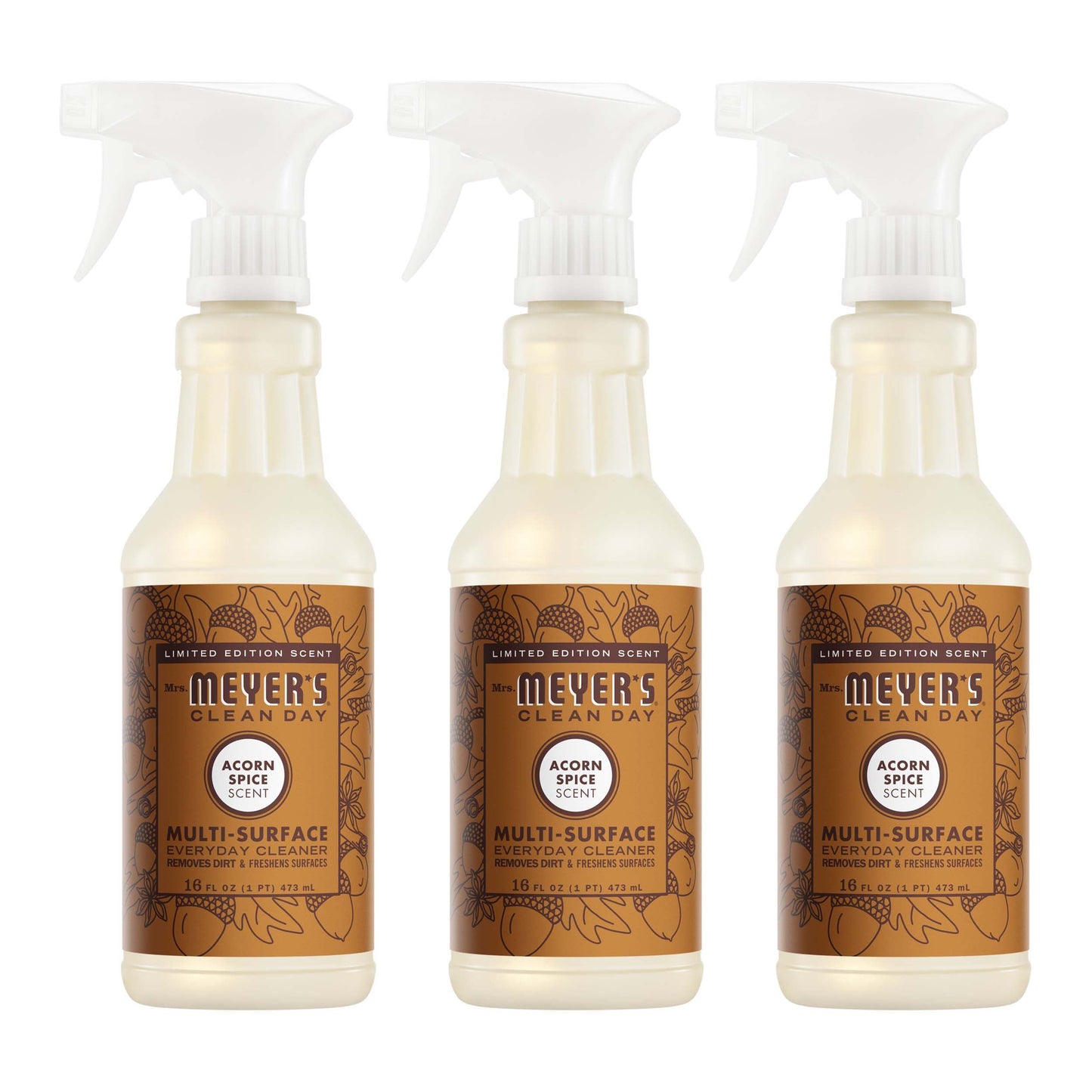 Acorn Spice Multi-Surface Cleaning Spray 3-Count Bundle | Mrs. Meyer's Clean Day
