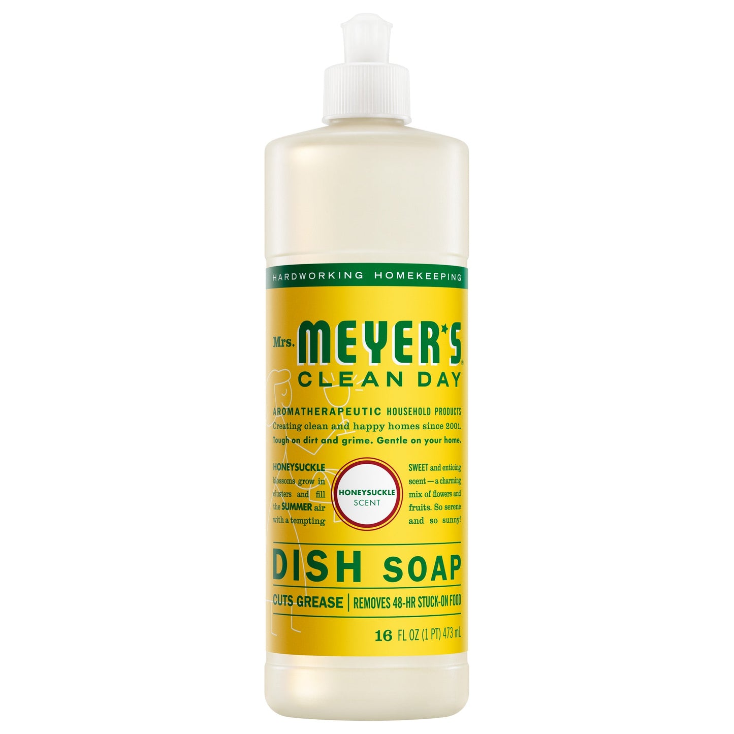 Honeysuckle Dish Soap for Kitchen Cleanup | Mrs. Meyer's Clean Day