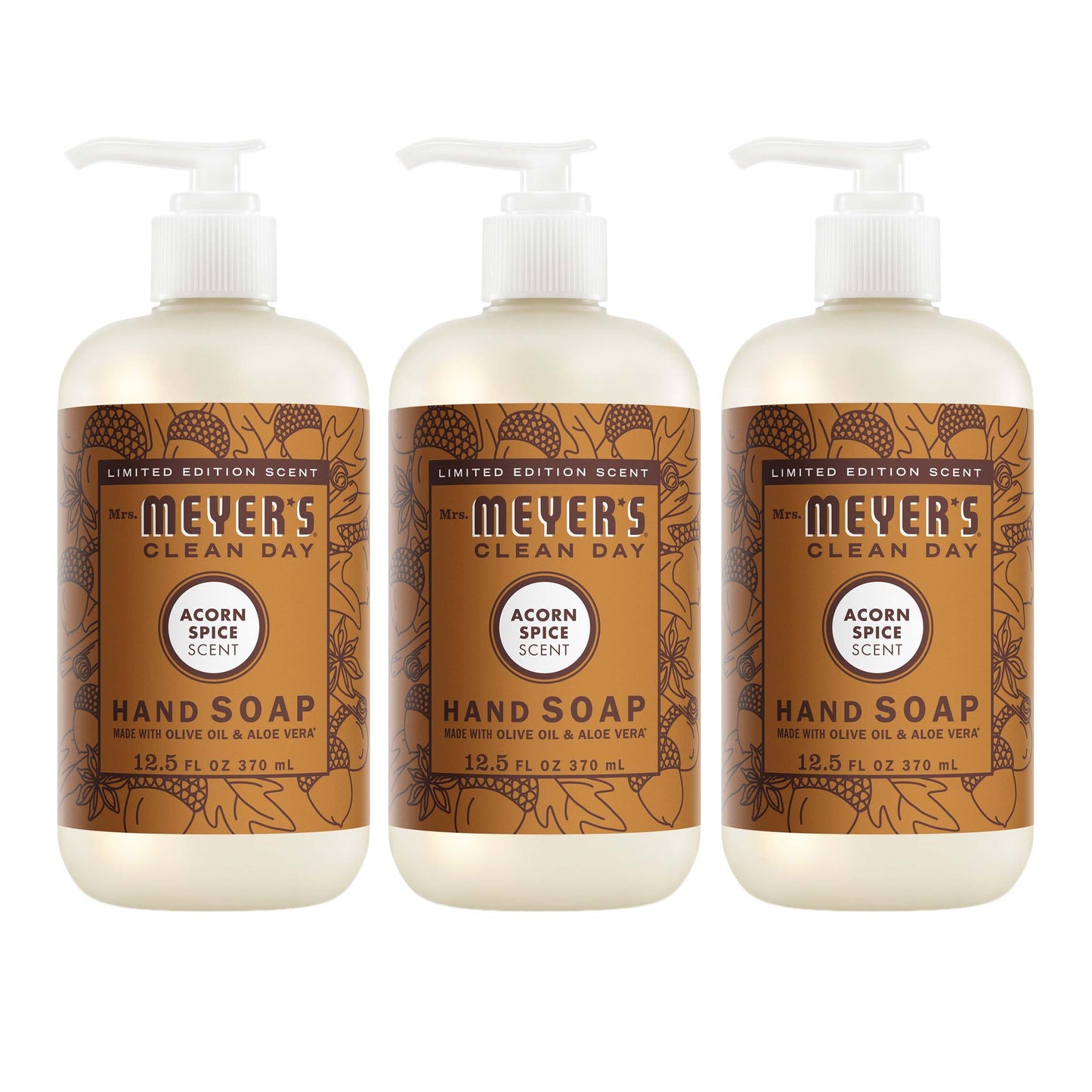 Acorn Spice Hand Care Soap 3-Count Bundle | Mrs. Meyer's Clean Day